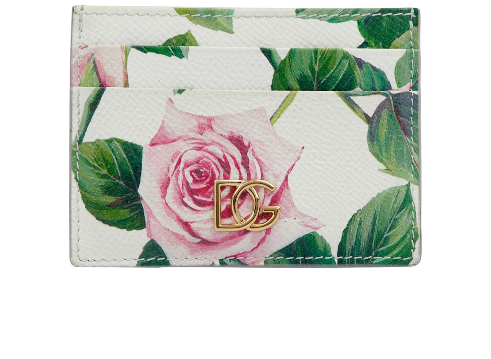 【関税＆送料込み】Dolce & Gabbana PlongAC Leather Card Hol DOLCE & GABBANA - LEATHER CARD HOLDER WITH RHINESTONE DG